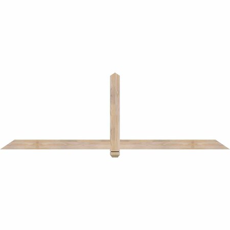 Ekena Millwork Eugene Smooth Timber Gable Bracket, Douglas Fir, 84"W x 28"H x 1 1/2"D x 3 1/2"F, 8/12 Pitch GBW084X28X0204EUG00SDF